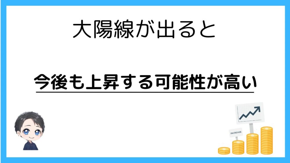 大陽線が出ると上昇する可能性が高い