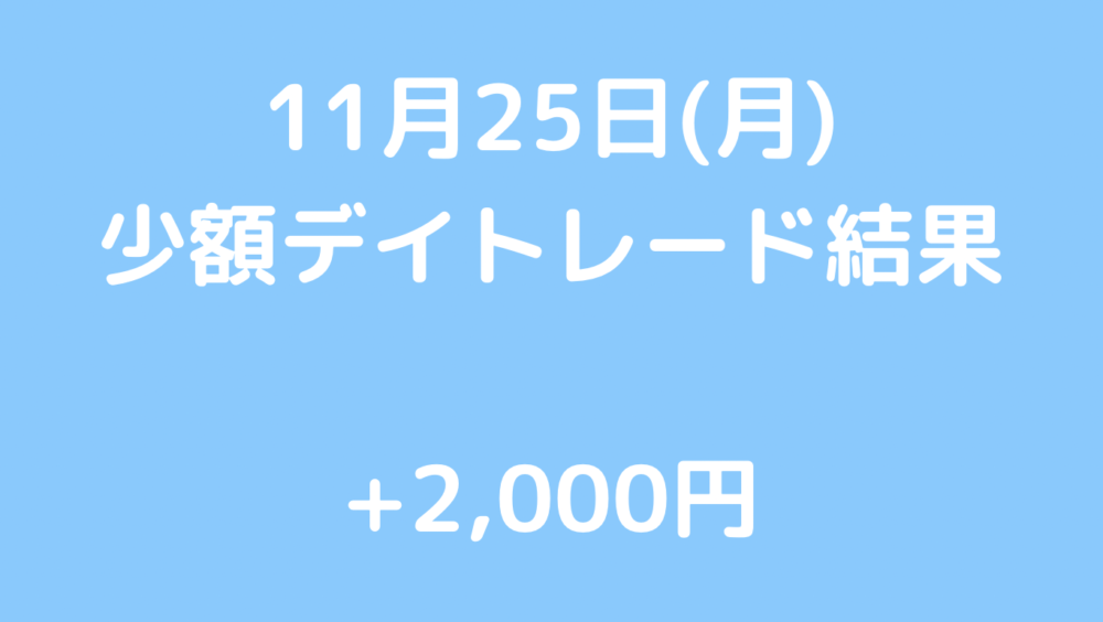 11月25日　+2,000円