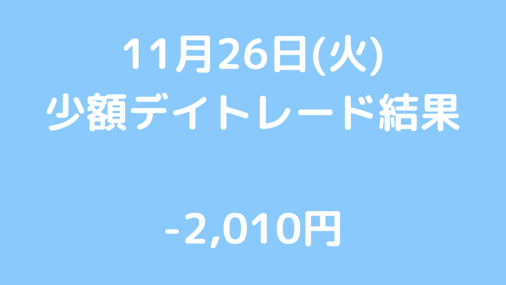 11月26日(火) -2,010円